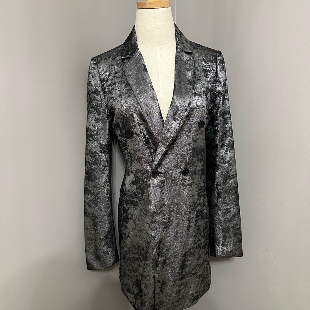 BCBG MaxAzria Stylish Metallic Blazer and Pants